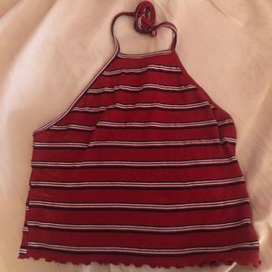 cropped halter top